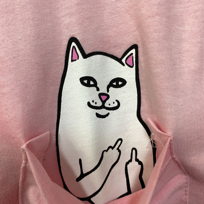 RIPNDIP Lord Nermal Pocket Tiedye Pink T-Shirt Small