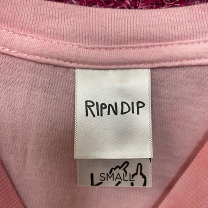 RIPNDIP Lord Nermal Pocket Tiedye Pink T-Shirt Small