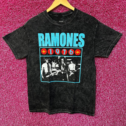 The Ramones 1976 Tour mineral wash Tshirt size Medium