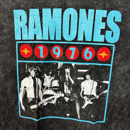 The Ramones 1976 Tour mineral wash Tshirt size Medium