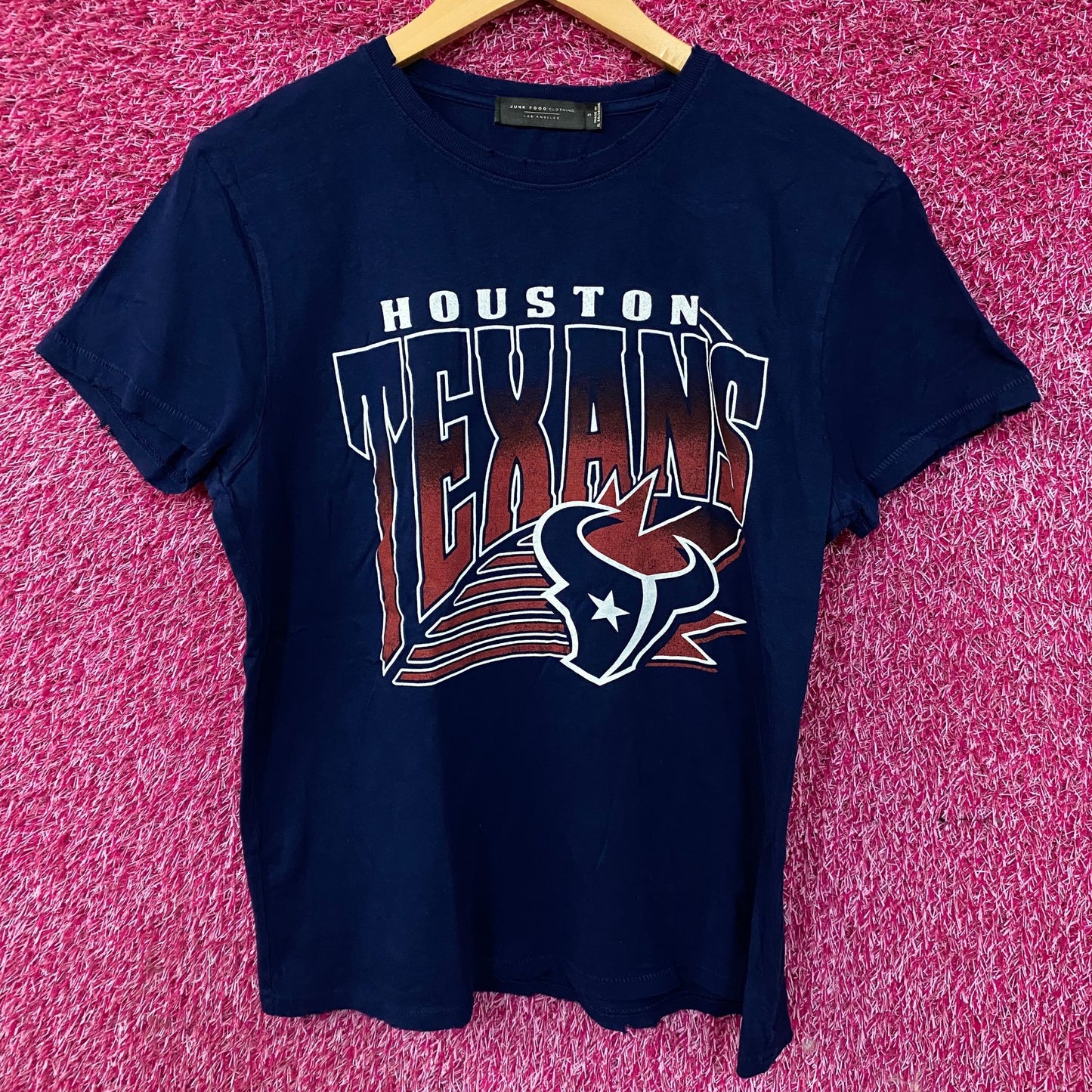Junk Food Clothing Women's Houston Texans Vintage Style T-Shirt Smalls
