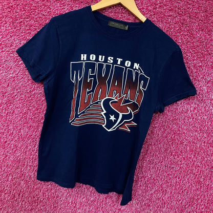 Junk Food Clothing Women's Houston Texans Vintage Style T-Shirt Smalls
