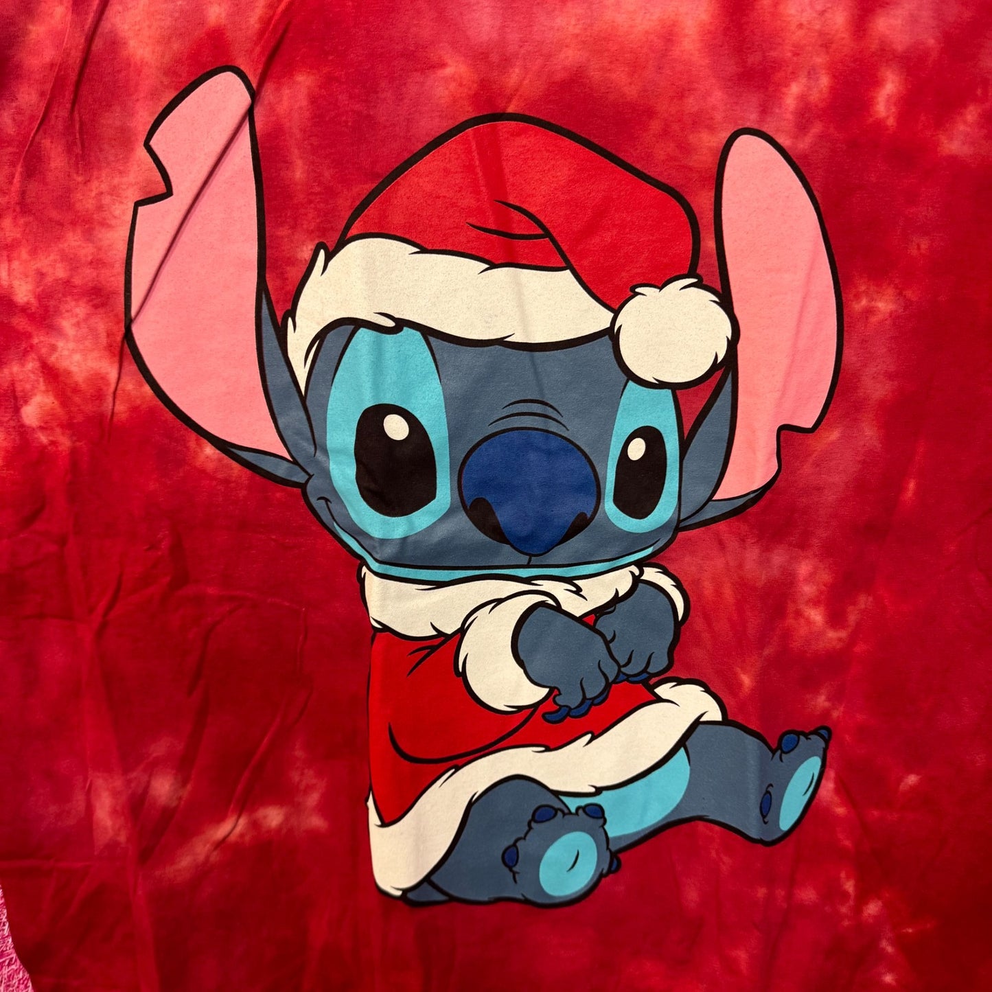Lilo and Stitch Santa Claus Christmas tiedye T-shirt size 2XL