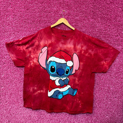 Lilo and Stitch Santa Claus Christmas tiedye T-shirt size 2XL