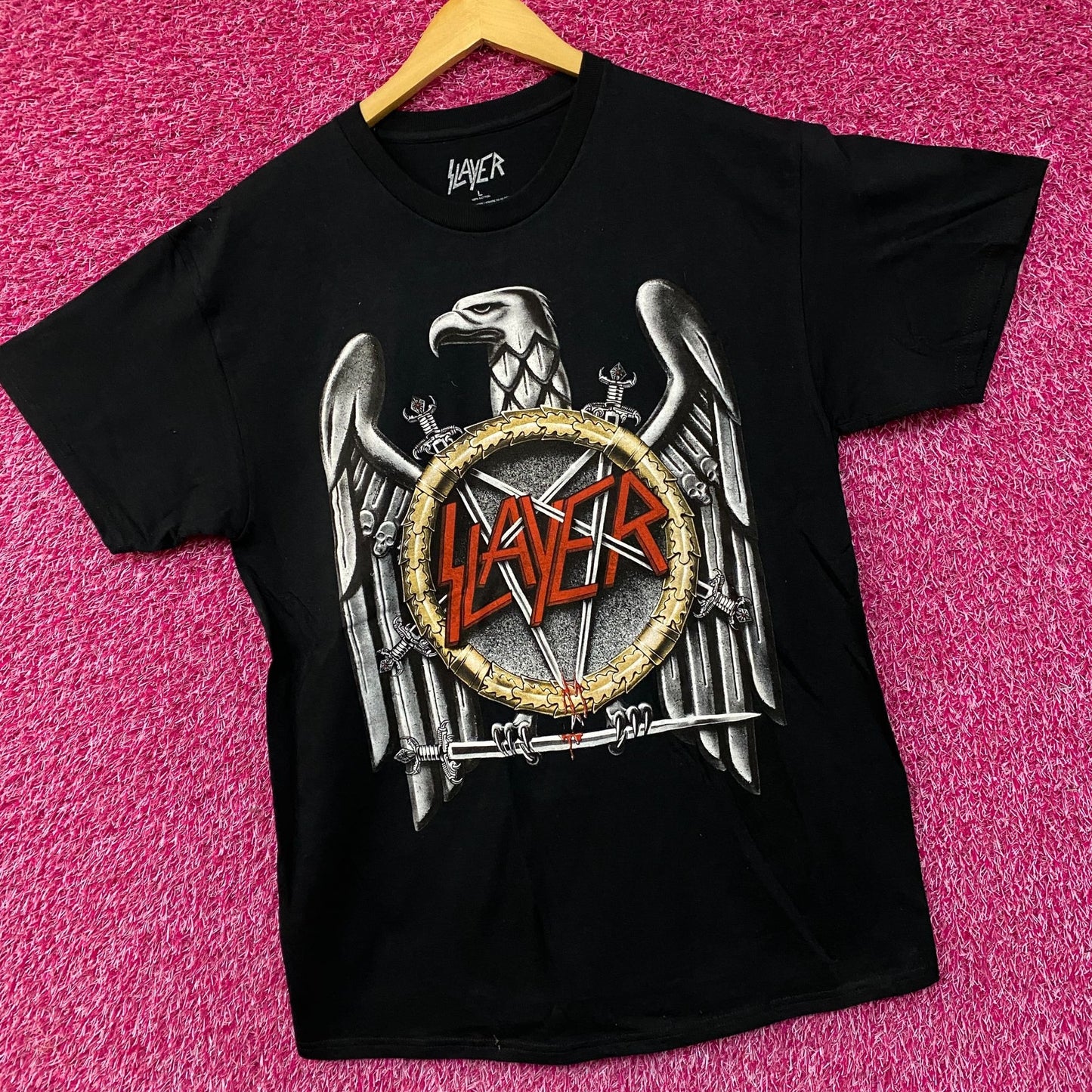 Slayer Show No Mercy Thrash Metal band T-Shirt Large