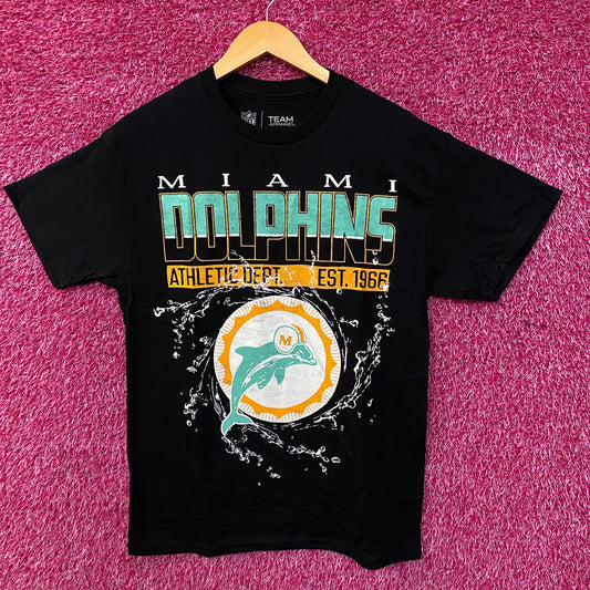 NFL Team Apparel "Miami Dolphins Athletic Dept. Est. 1966" Graphic T-Shirt Medium