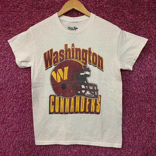 Junk Food Clothing Washington Commanders Throwback Helmet Flea Market Tee XS