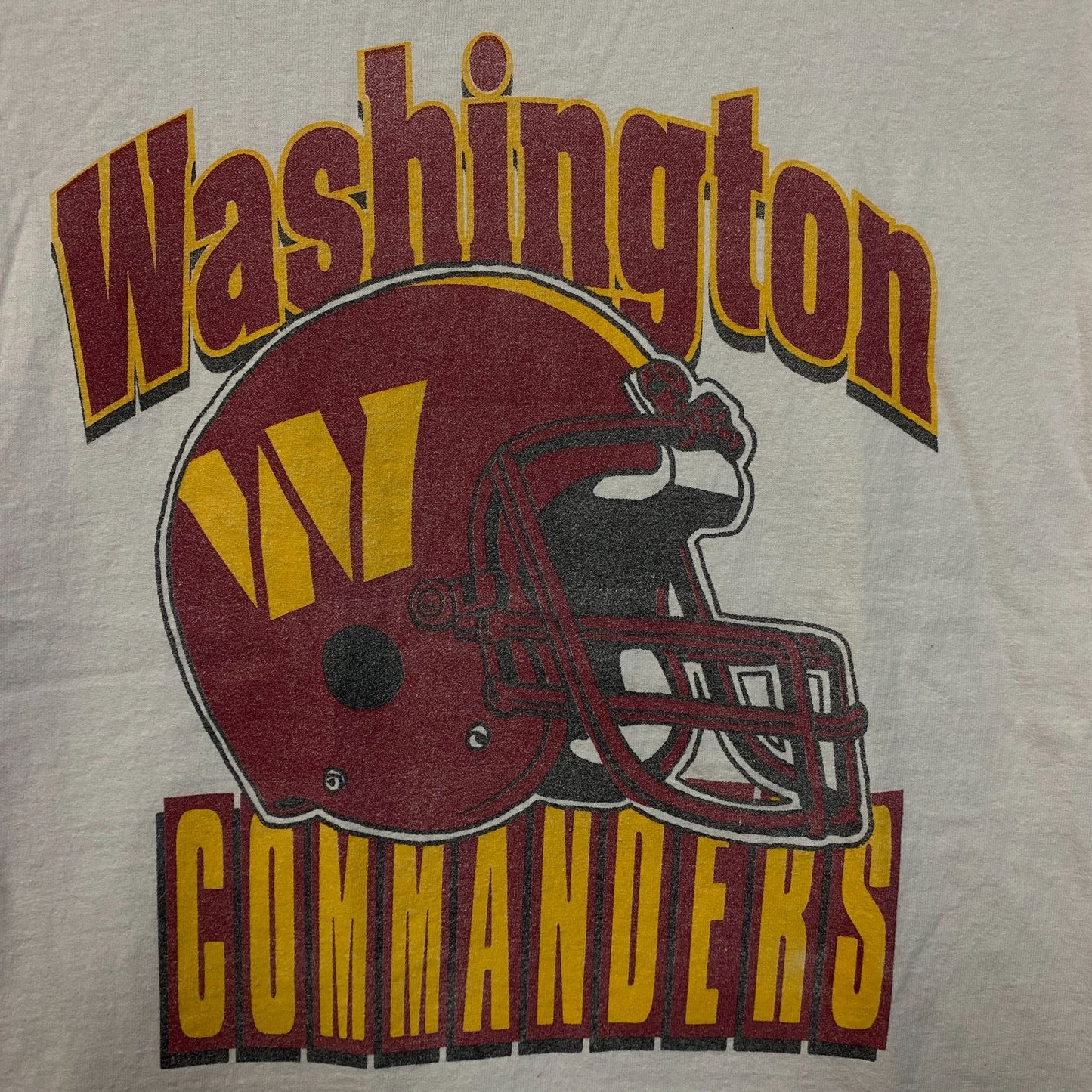 Junk Food Clothing Washington Commanders Throwback Helmet Flea Market Tee XS