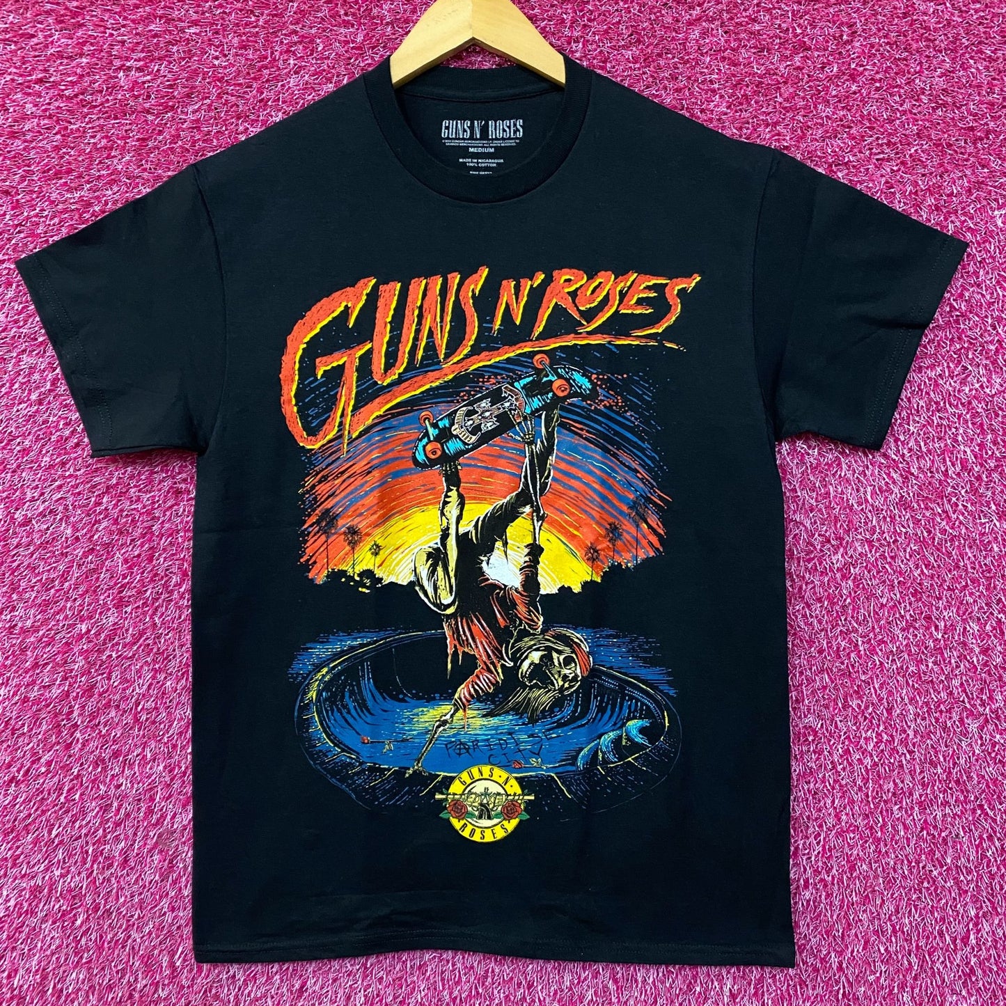 Guns N Roses Skate Appetite For Destruction Album T-Shirt Medium