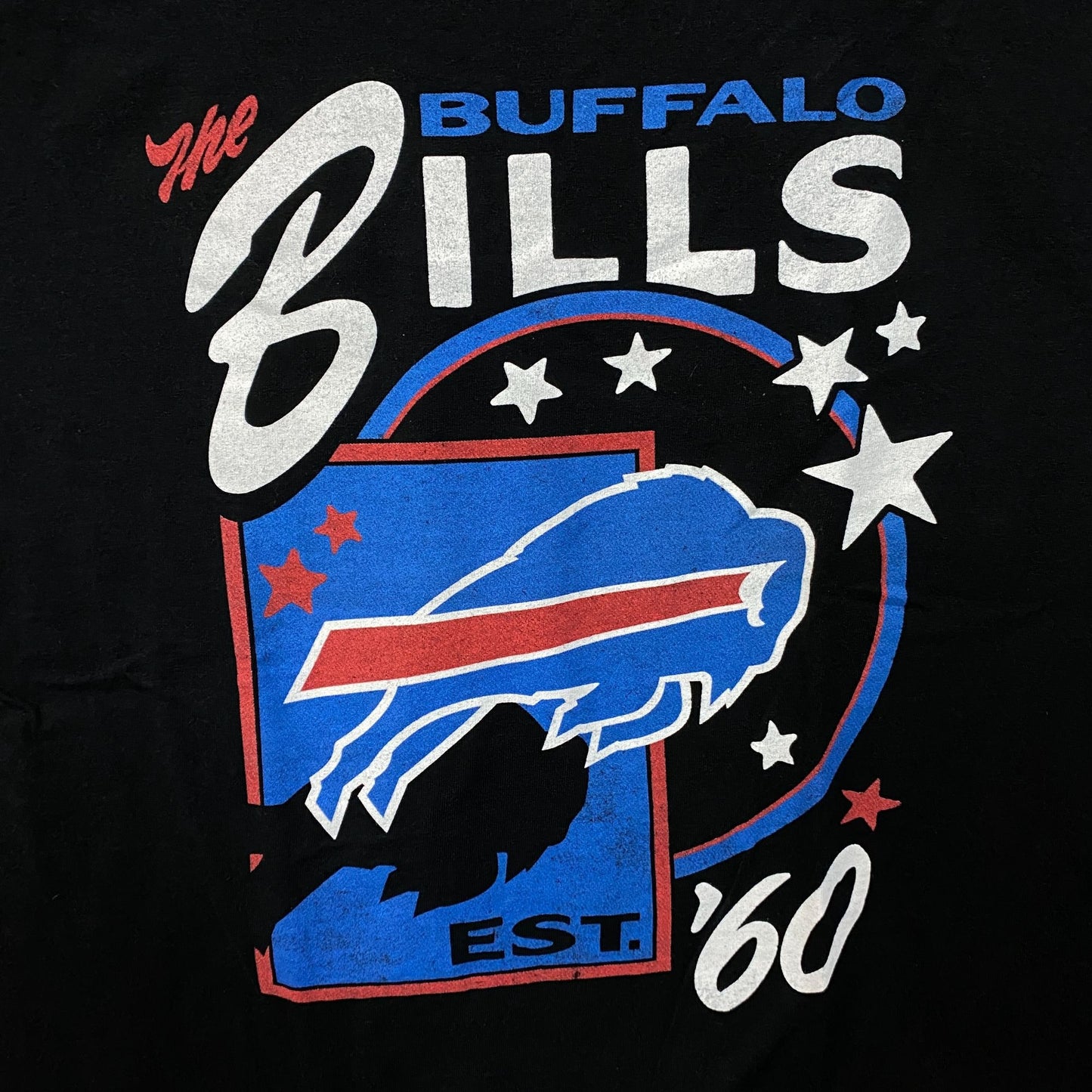 Junk Food Clothing Buffalo Bills Star Power Graphic T-Shirt Medium