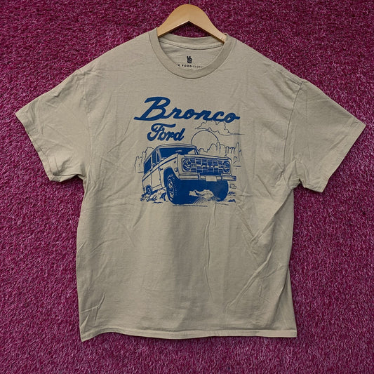 Junk Food Clothing Women's Ford Bronco Sun Vintage Style Tee Large