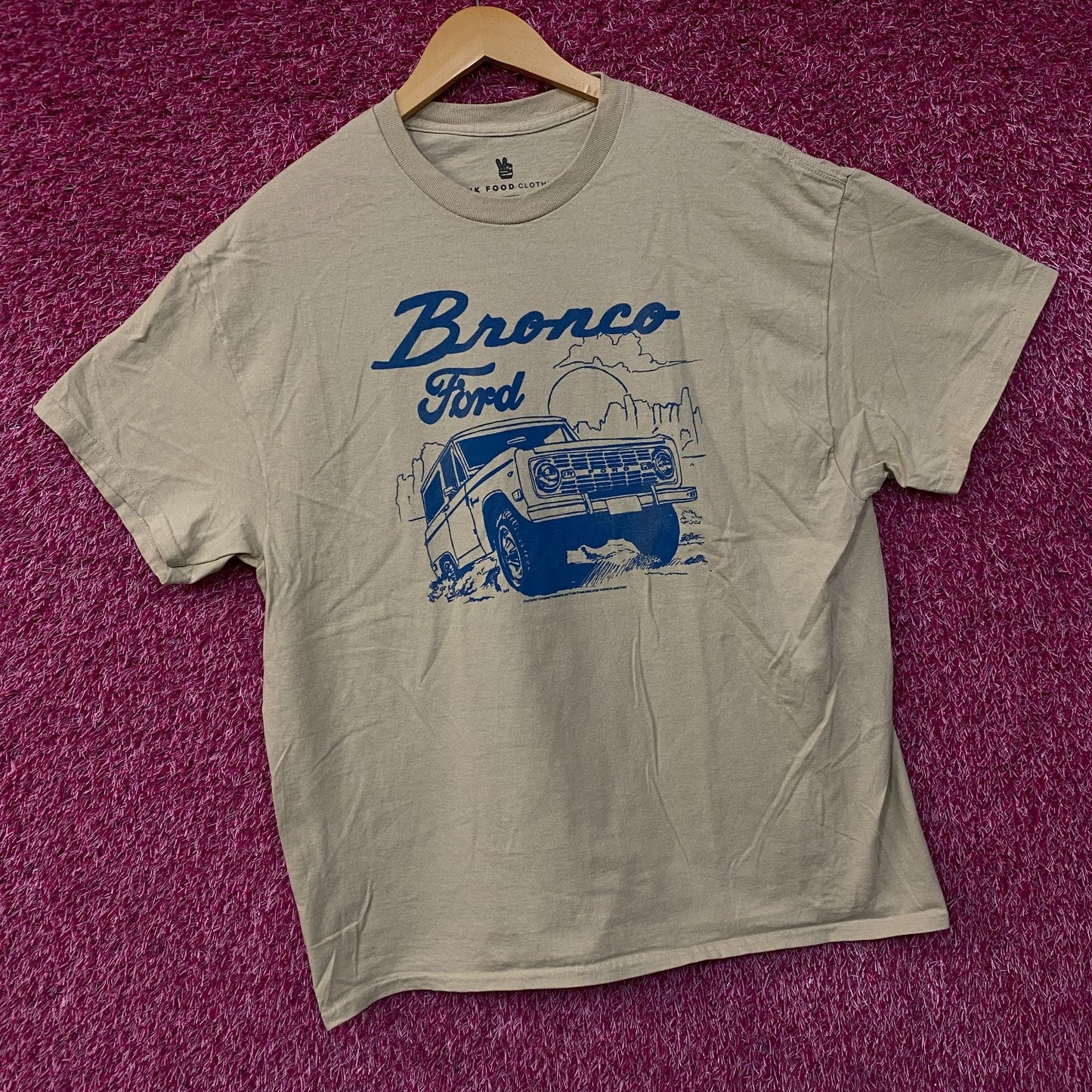 Junk Food Clothing Women's Ford Bronco Sun Vintage Style Tee Large