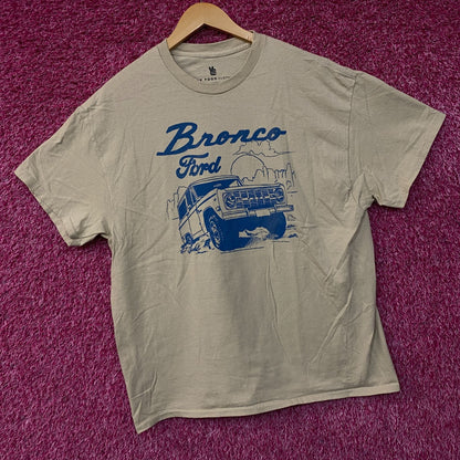 Junk Food Clothing Women's Ford Bronco Sun Vintage Style Tee Large