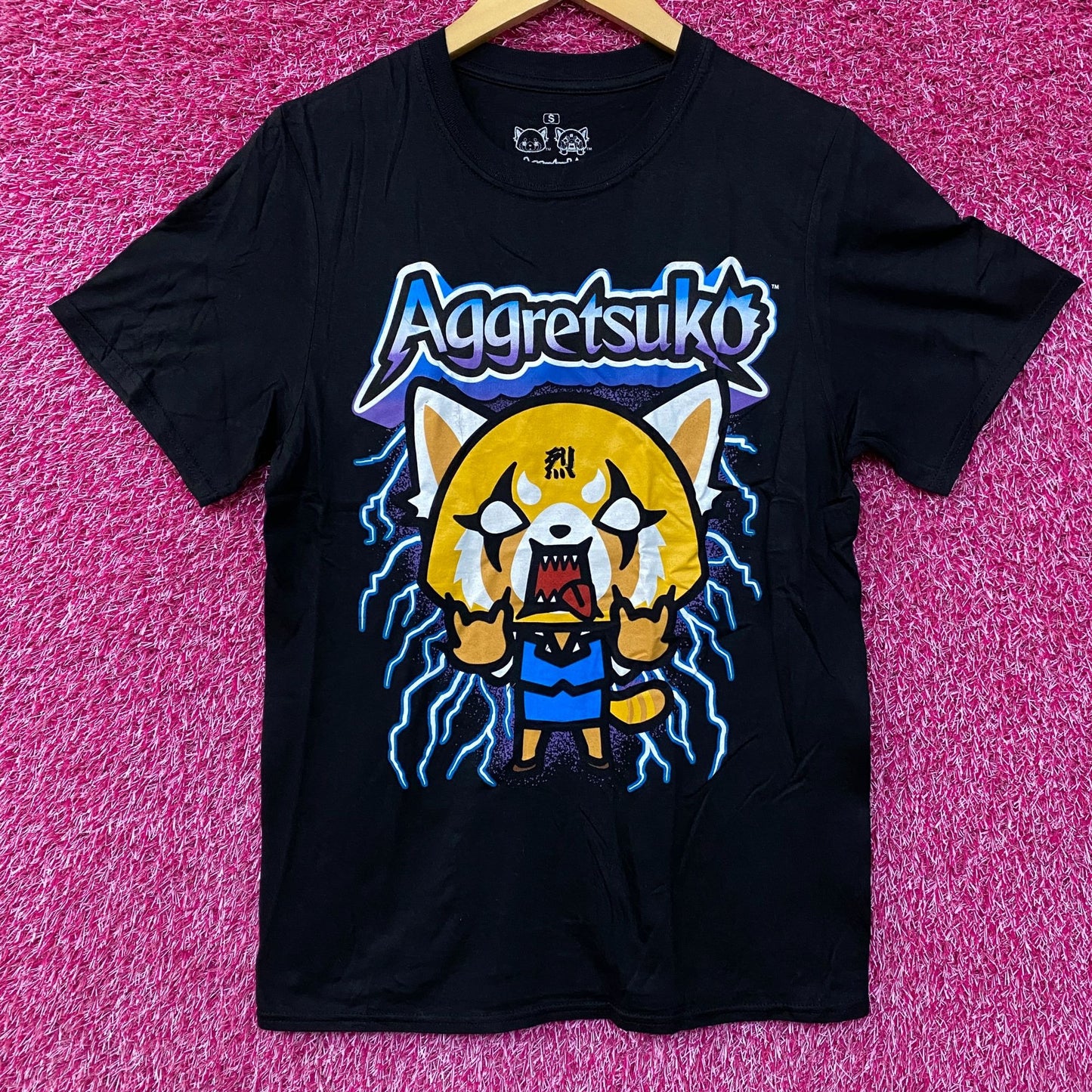 Aggretsuko Metal Rockin Out Retsuko Sanrio T-Shirt Small
