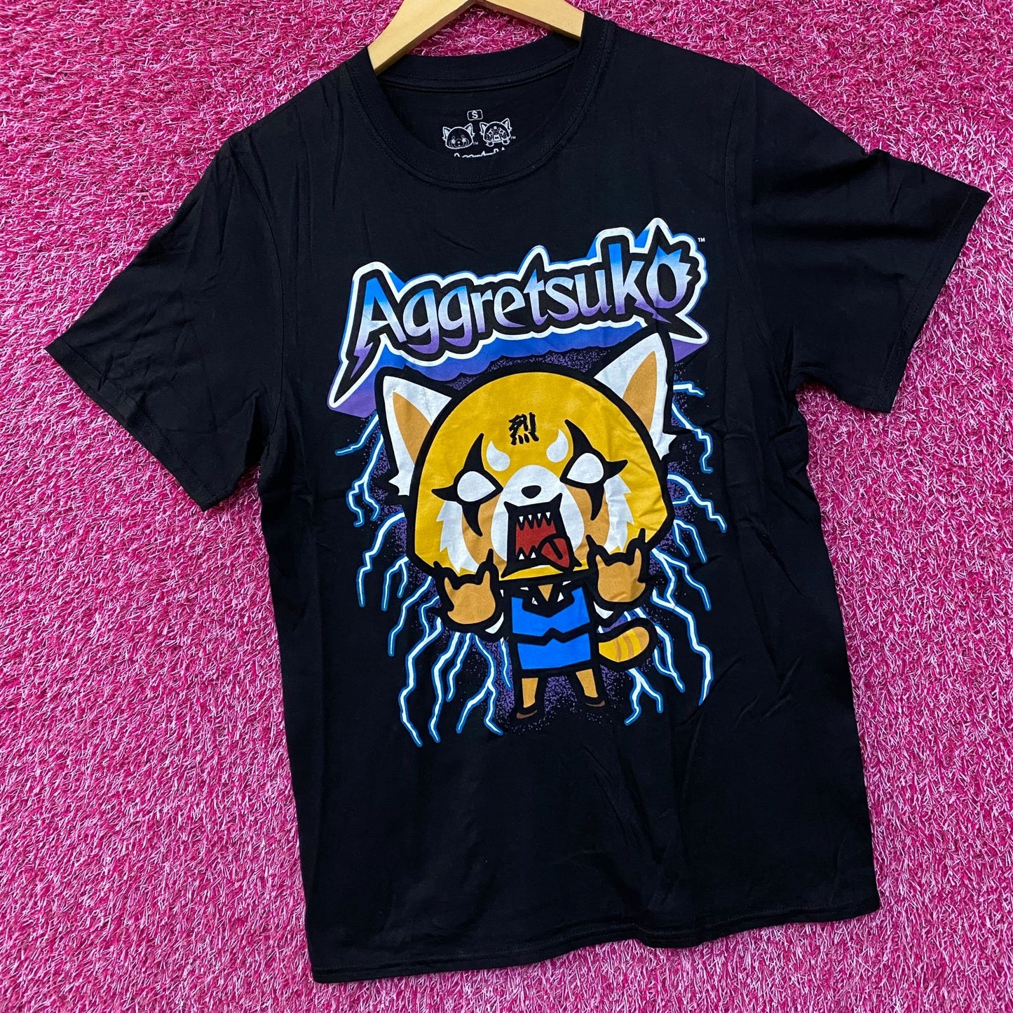 Aggretsuko Metal Rockin Out Retsuko Sanrio T-Shirt Small