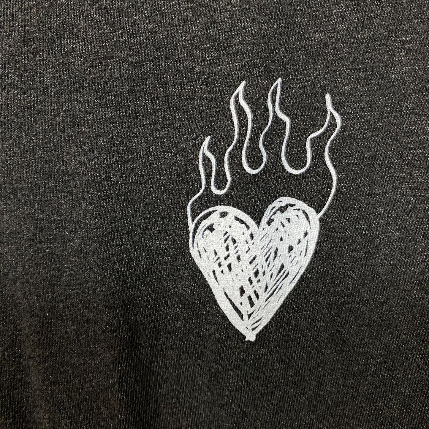 Junk Food Clothing Women's Burning Love Original Vintage Style Tee Large