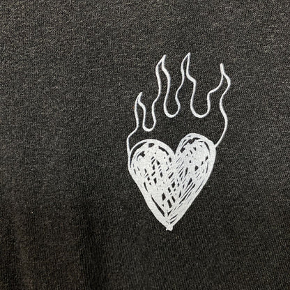 Junk Food Clothing Women's Burning Love Original Vintage Style Tee Large