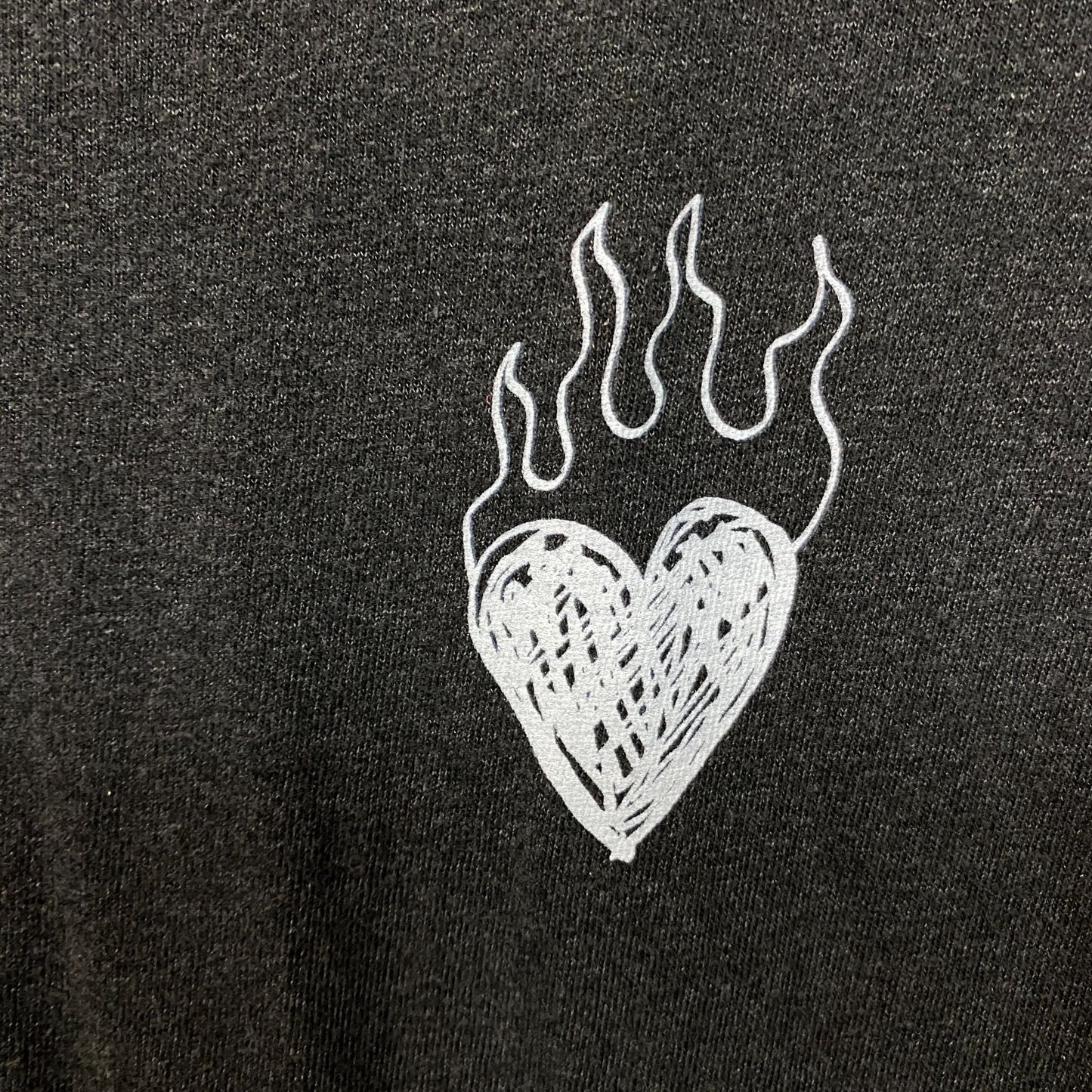 Junk Food Clothing Women's Burning Love Original Vintage Style Tee Large