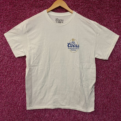 Coors Banquet Beer Retro Style Graphic T-Shirt Large