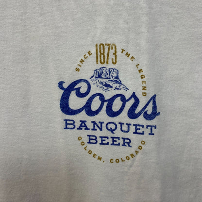 Coors Banquet Beer Retro Style Graphic T-Shirt Large