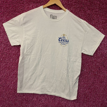 Coors Banquet Beer Retro Style Graphic T-Shirt Large