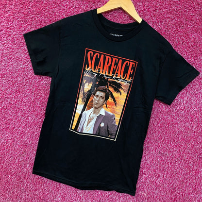 Scarface Tony "Money Power Respect" Graphic T-Shirt Small