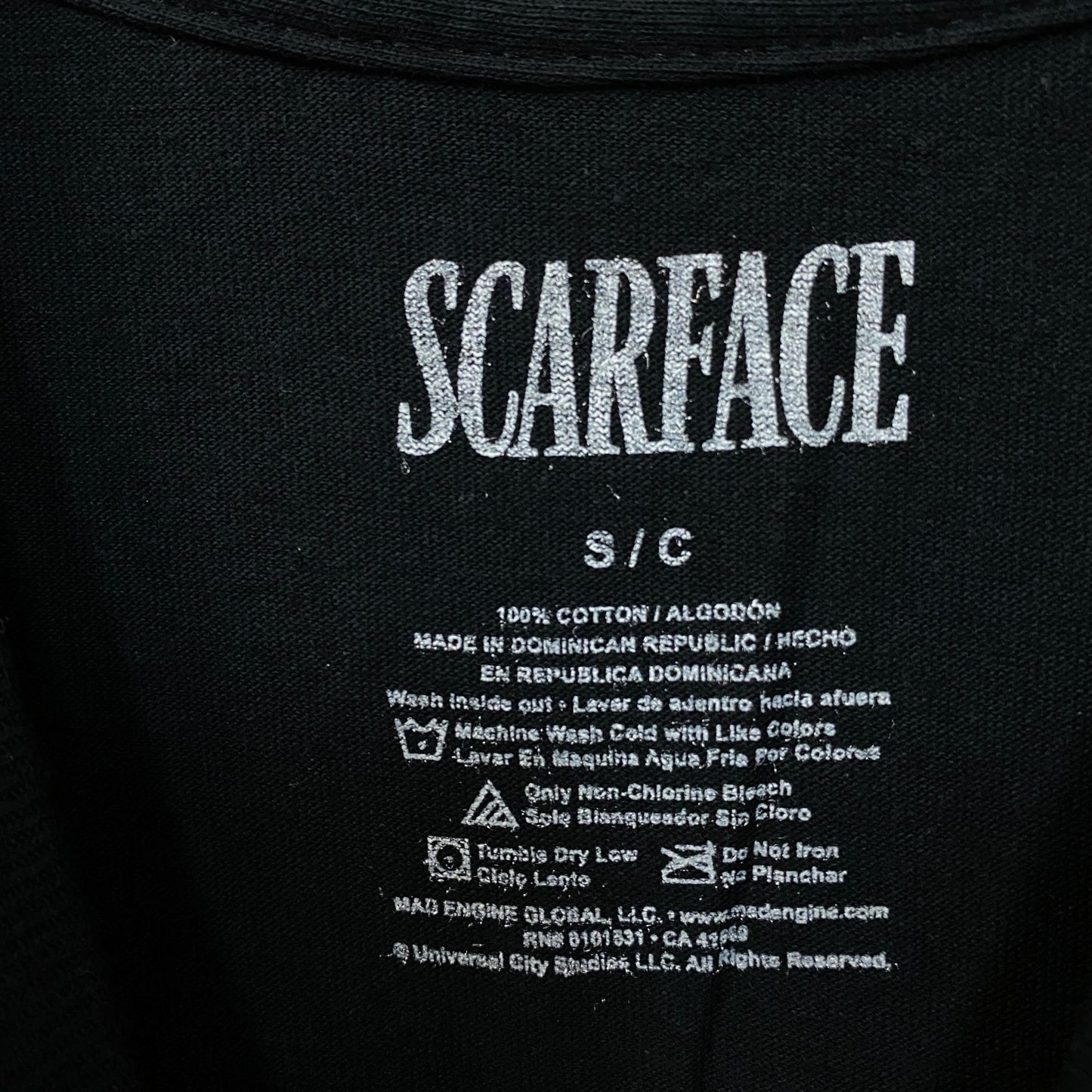 Scarface Tony "Money Power Respect" Graphic T-Shirt Small