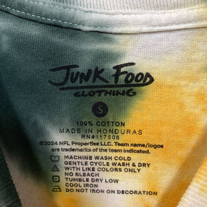 Junk Food Clothing NFL Green Bay Packers Football Tie Dye T-Shirt Small