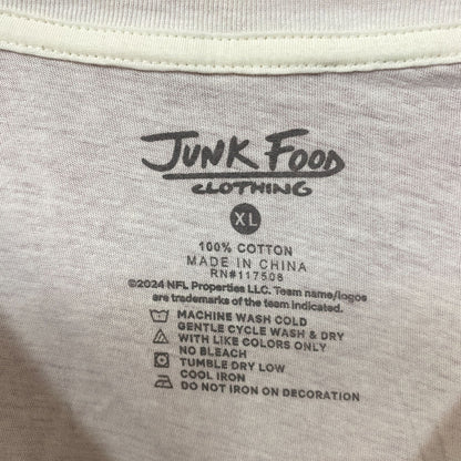 Junk Food Clothing New York Giants Touchdown Long Sleeve Crop Tee XL