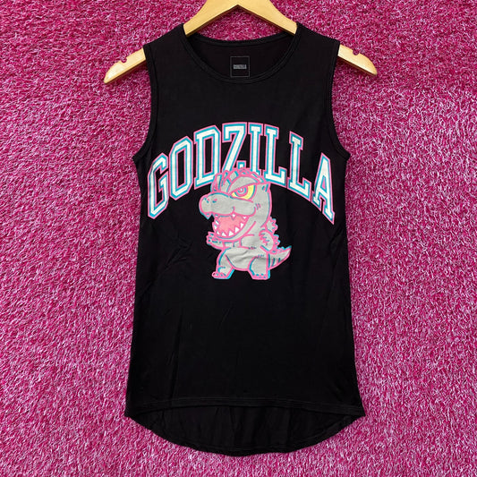 Chibi Godzilla Kawaii Graphic Design Tank Top Small