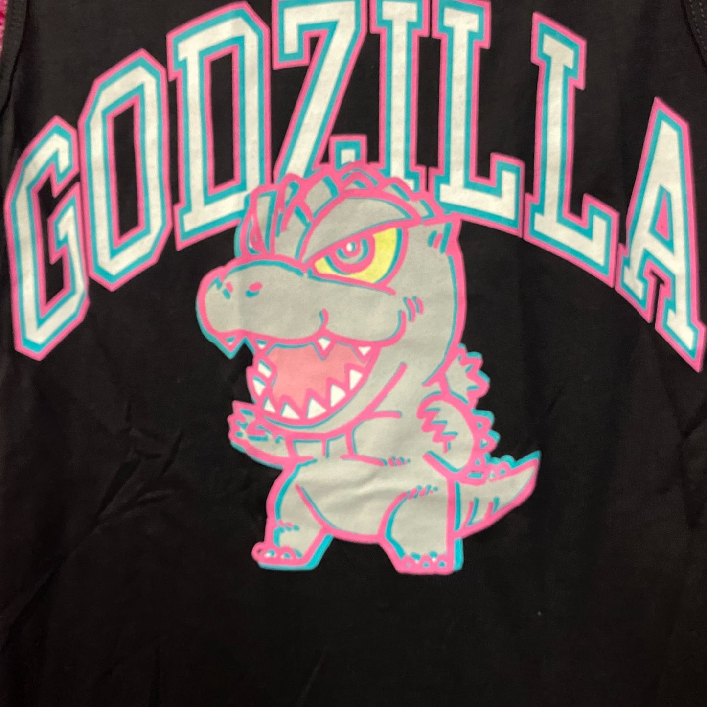 Chibi Godzilla Kawaii Graphic Design Tank Top Small