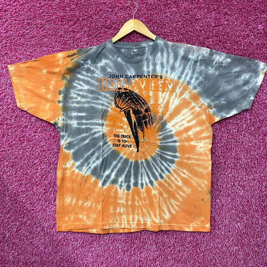John Carpenter Micheal Myers Halloween Movie Tie Dye T-Shirt  2XL
