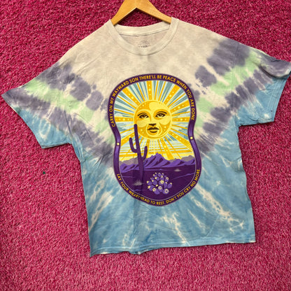 Kansas Carry on Wayward Son Desert Landscape Rock Tie Dye XL