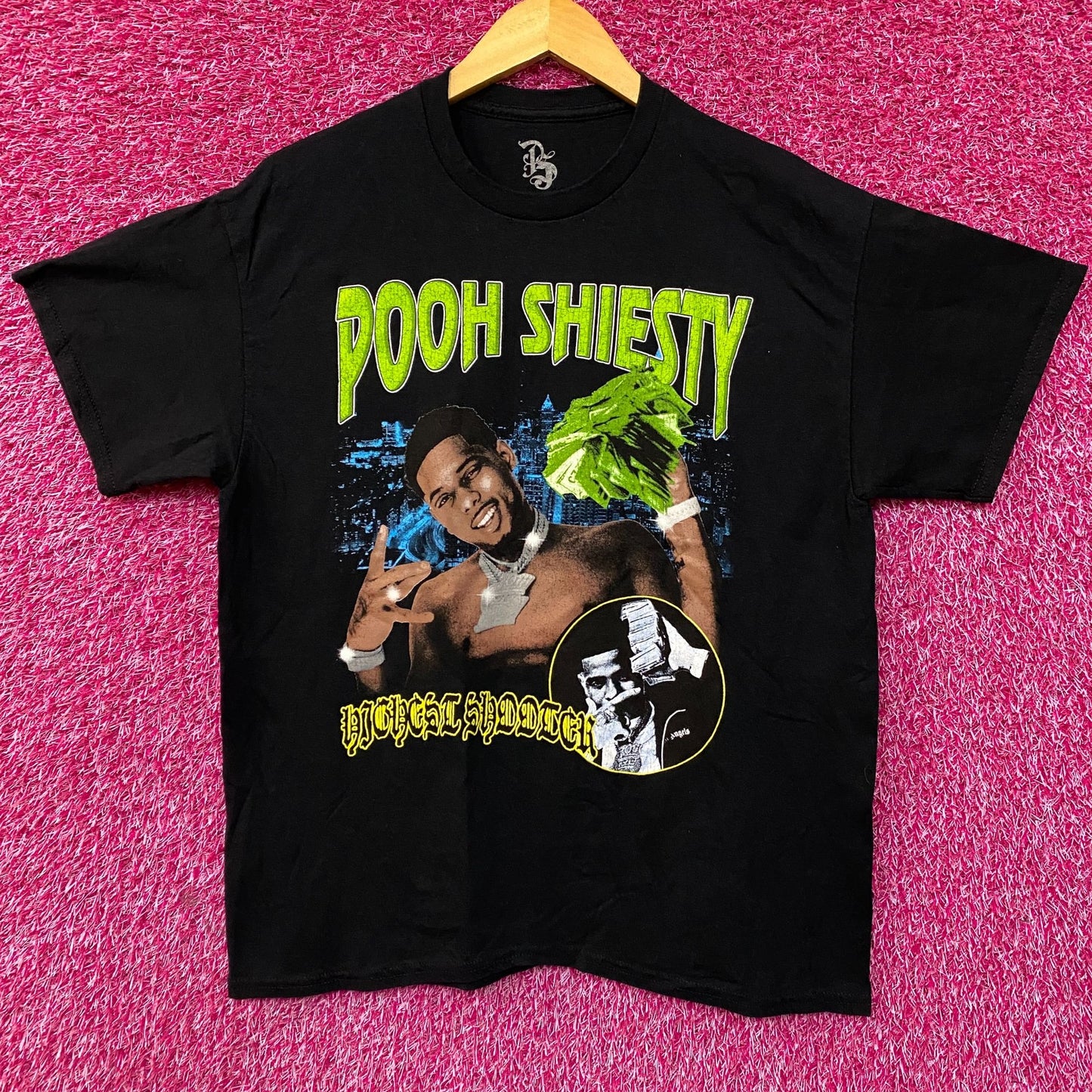 Pooh Shiesty Official Merch Highest Shooter T-shirt Medium