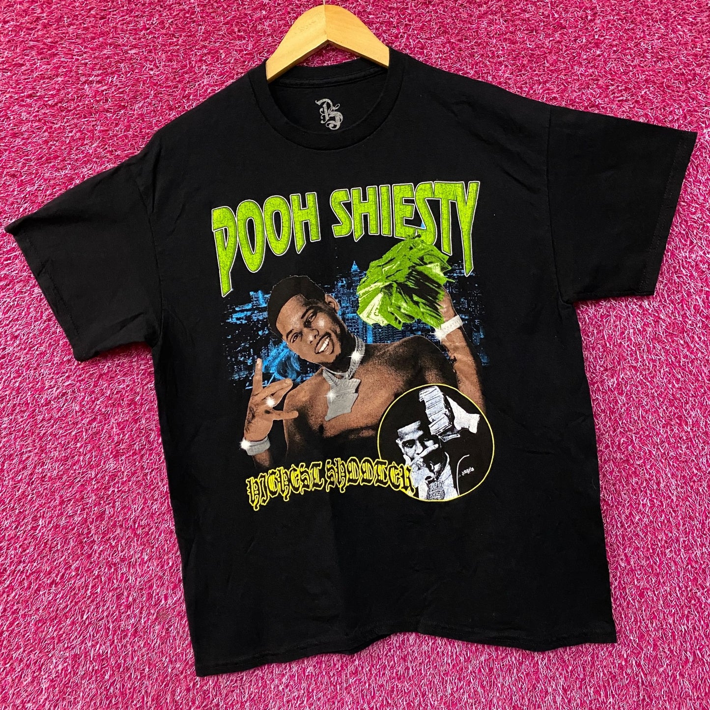 Pooh Shiesty Official Merch Highest Shooter T-shirt Medium