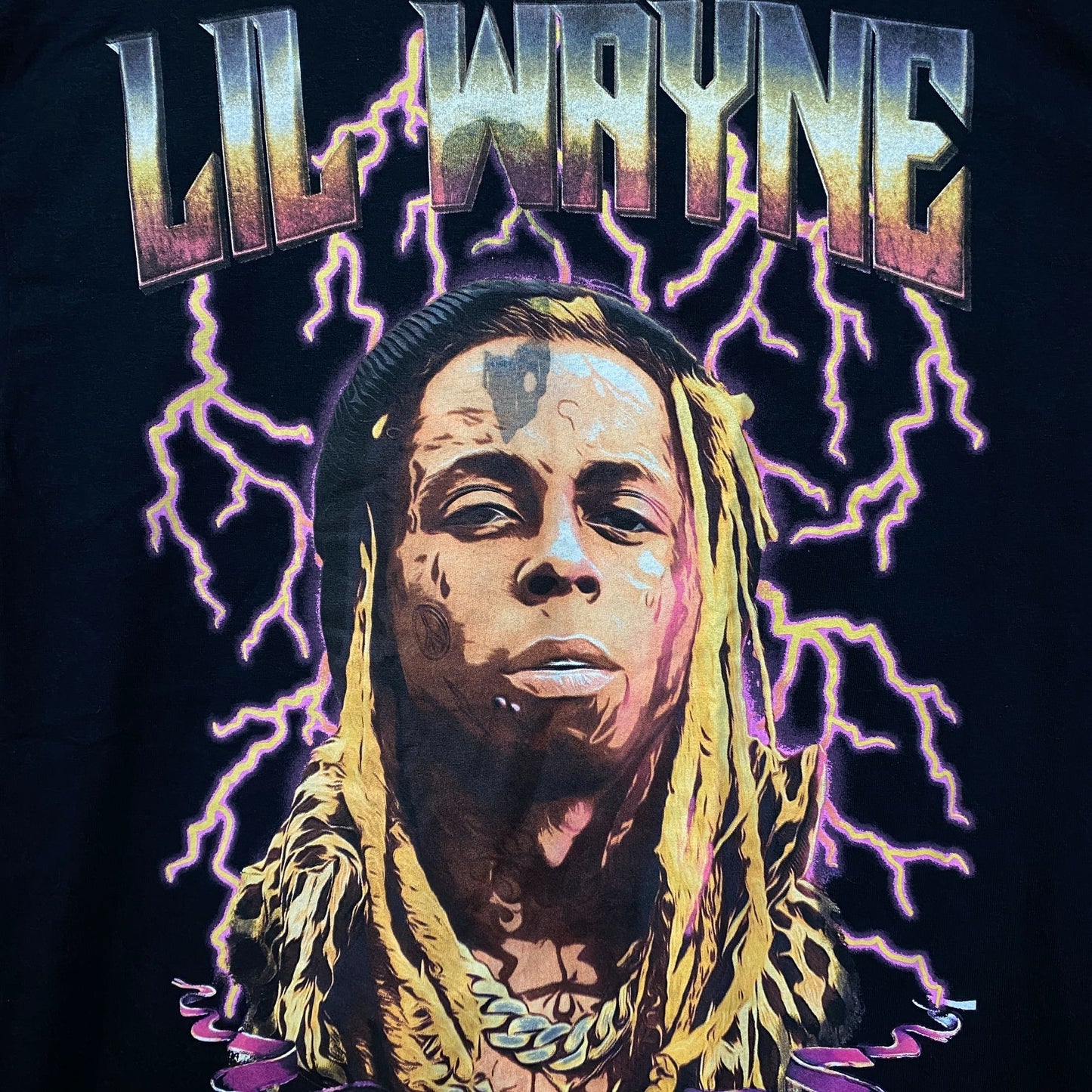 Reason Lil Wayne A Milli Lightning Black T-Shirt Large