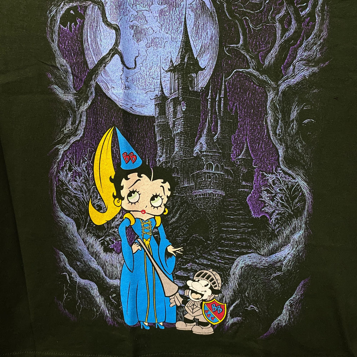 Fleischer Studios Betty Boop Star Princess Cartoon Graphic T-Shirt Medium