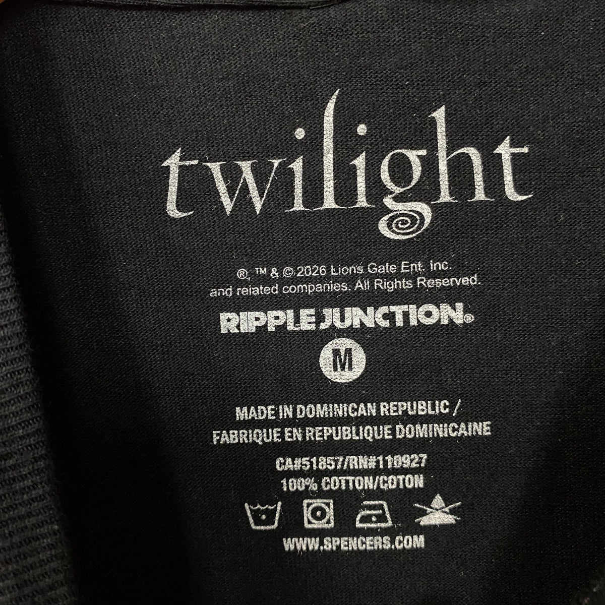 The Twilight Saga Edward & Jacob Scrapbook Graphic T-Shirt Medium