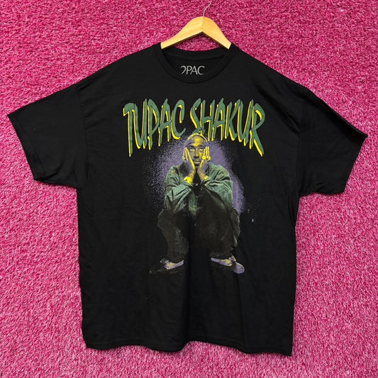 Tupac Shakur Portrait Graphic Design T-Shirt 2XL