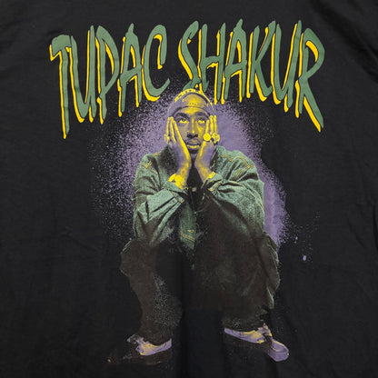 Tupac Shakur Portrait Graphic Design T-Shirt 2XL
