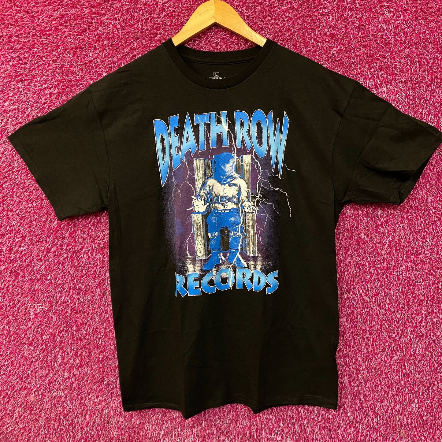 Death Row Records Electric Chair T-Shirt size Large