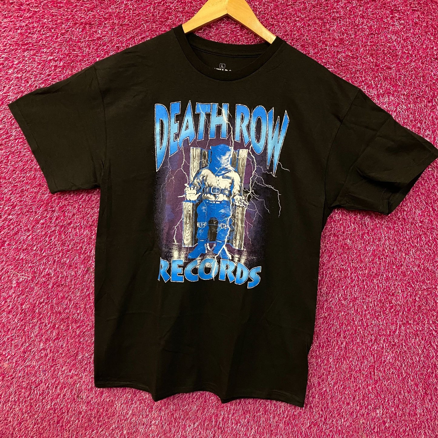 Death Row Records Electric Chair T-Shirt size Large