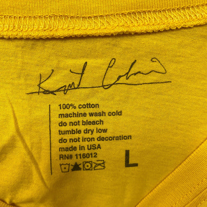 Nirvana Listen To Kurt Cobain Yellow Croptop Large