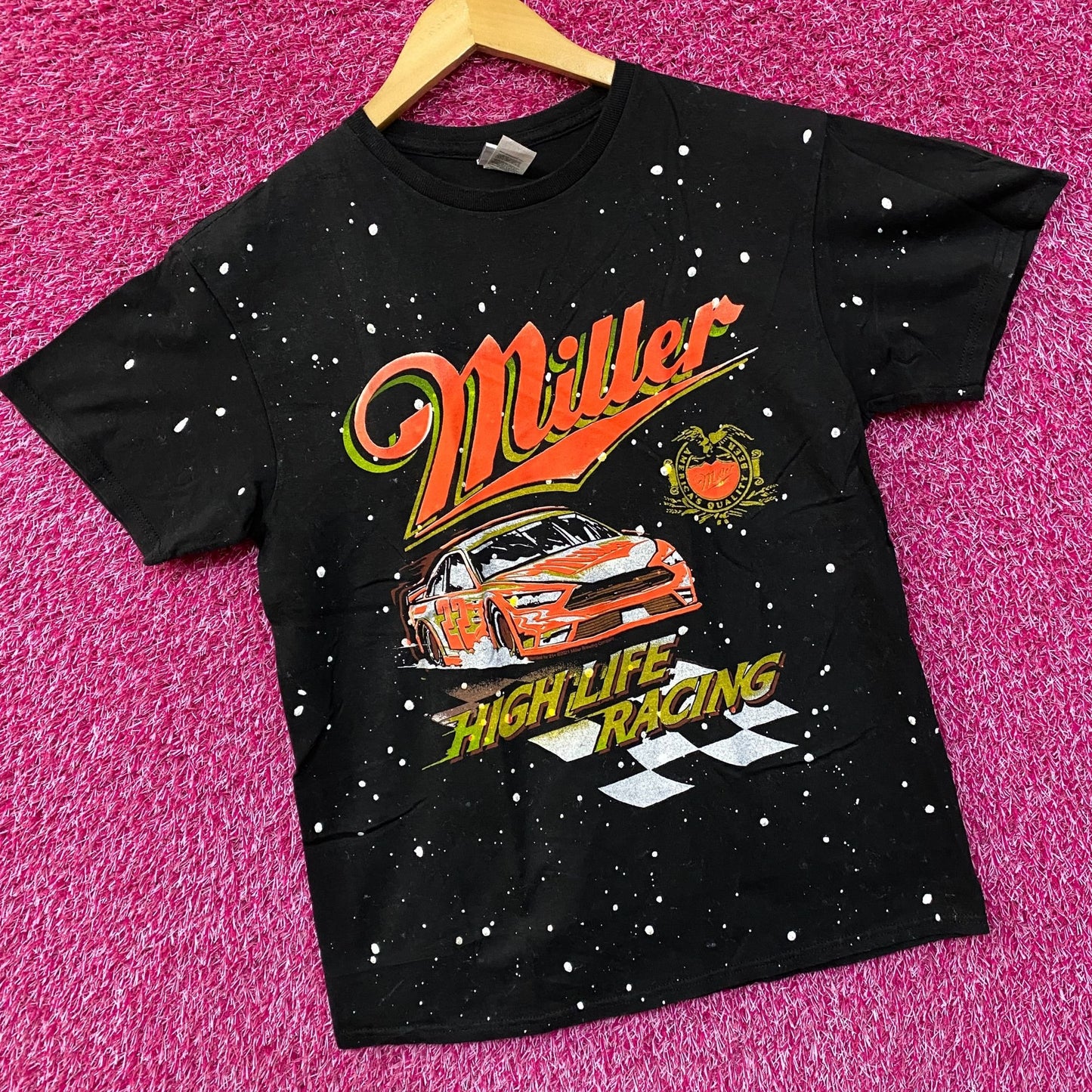 Junkfood Miller HighLife Racing Graphic Design T-Shirt Small