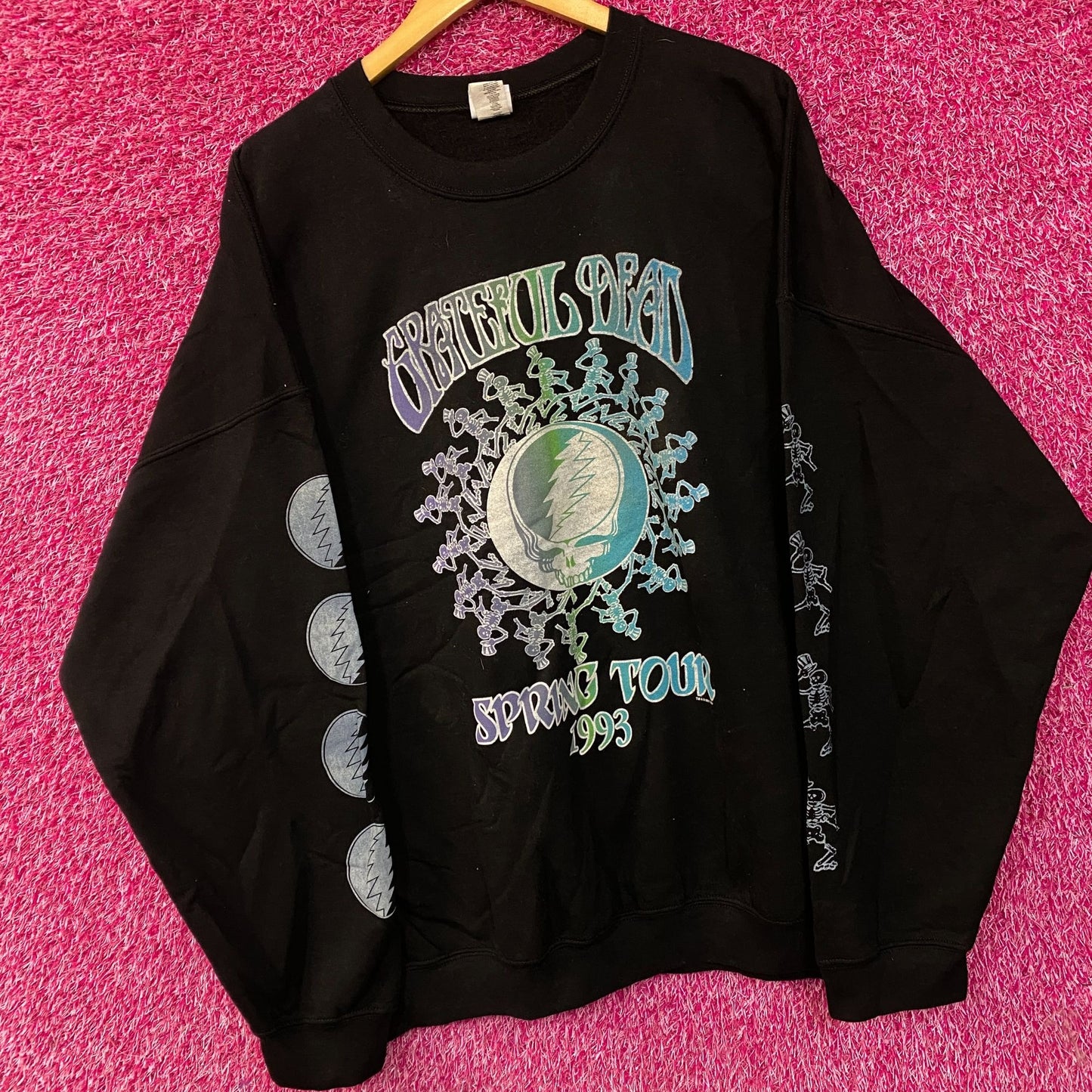 Grateful Dead Spring Tour Psychadelic Rock Crewneck sweater size XXL