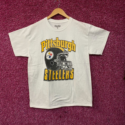 Junk Food Pittsburgh Steelers Football Helmet Logo T-Shirt Medium