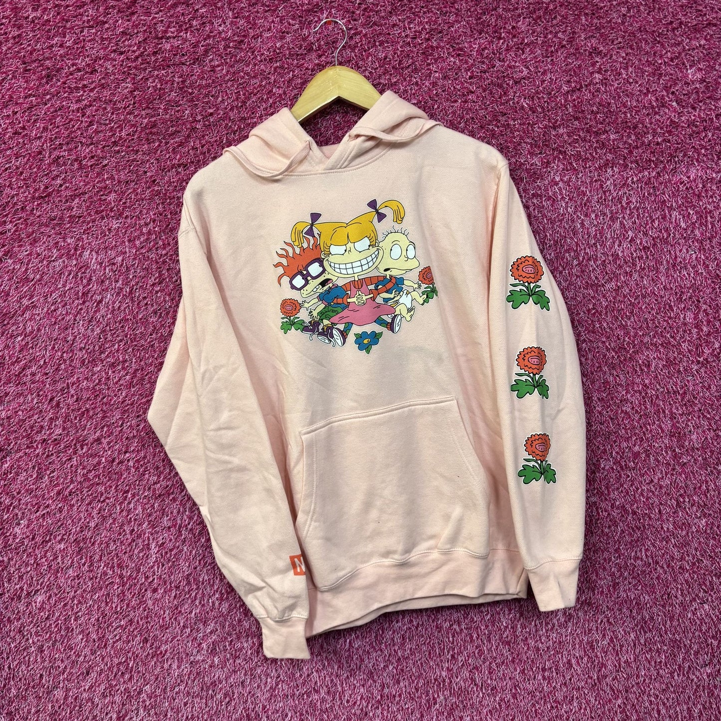 Rugrats Neff Pink Hoodie Pullover Medium