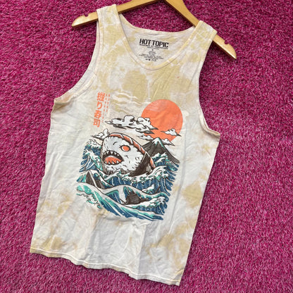 Sharkiri Sushi Cute Shark Sushi Tie Dye Tank Small