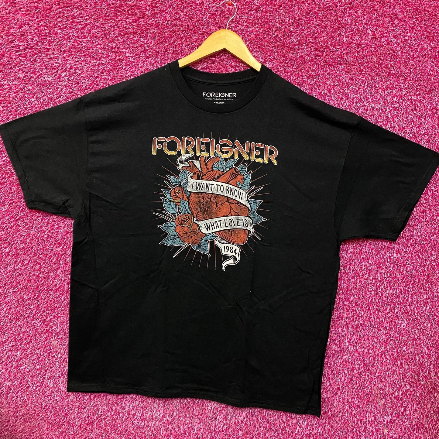 Foreigner Agent Provocateur I Wanna Know What Love Is T-Shirt  2XL