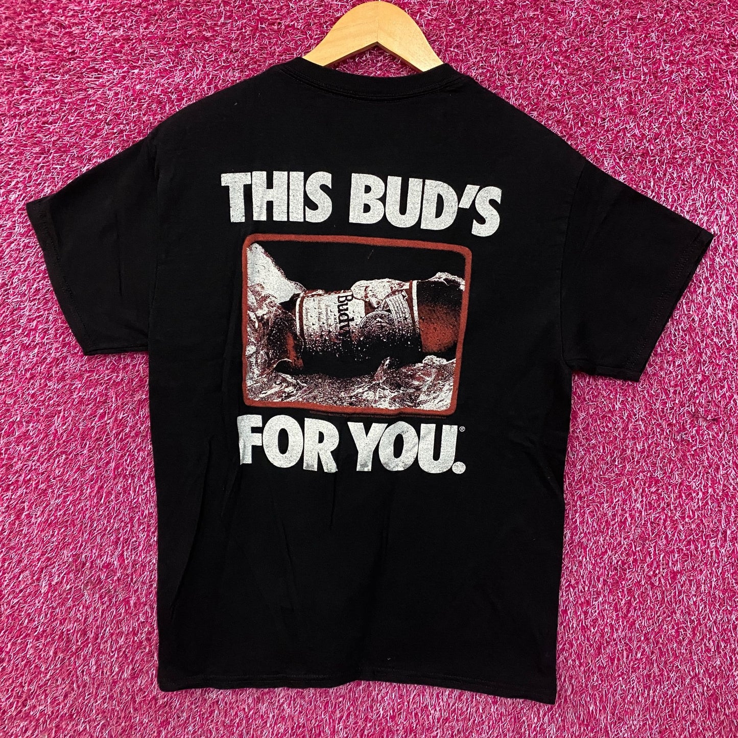 Junk Food Clothing Budweiser "This Bud's for You" Graphic T-Shirt XS